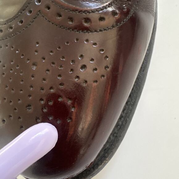 Johnston And Murphy Aristocraft Mens Dress Shoe Size 8.5D Reddish Brownish - Picture 10 of 12